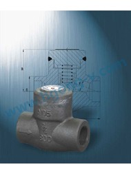 API/DIN forged steel high pressure weld swing check valve